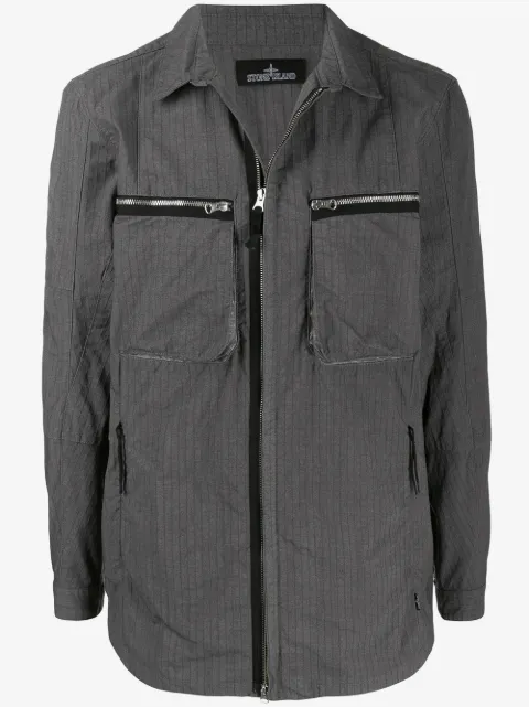 Stone Island Shadow Project langærmet jakke med lynlåslomme