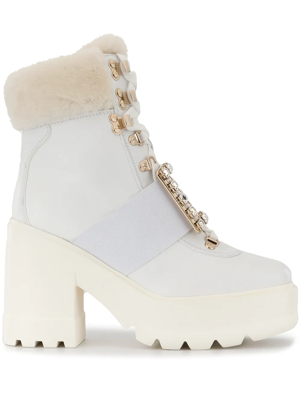Roger Vivier Viv Utility ankle boots | White | Image 1