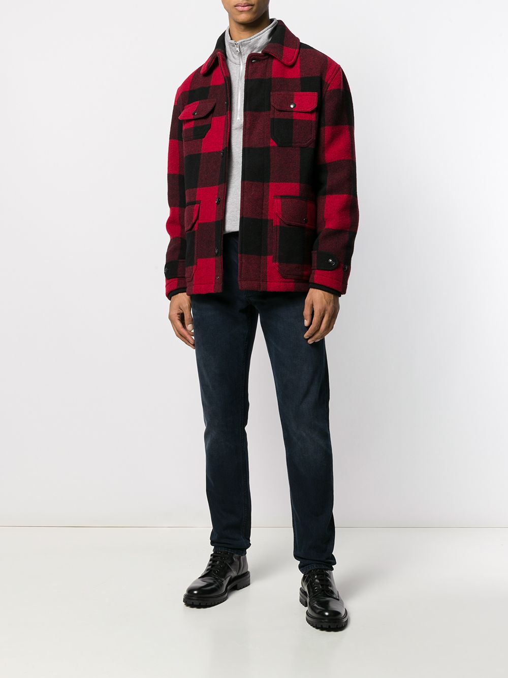 фото Woolrich куртка в клетку