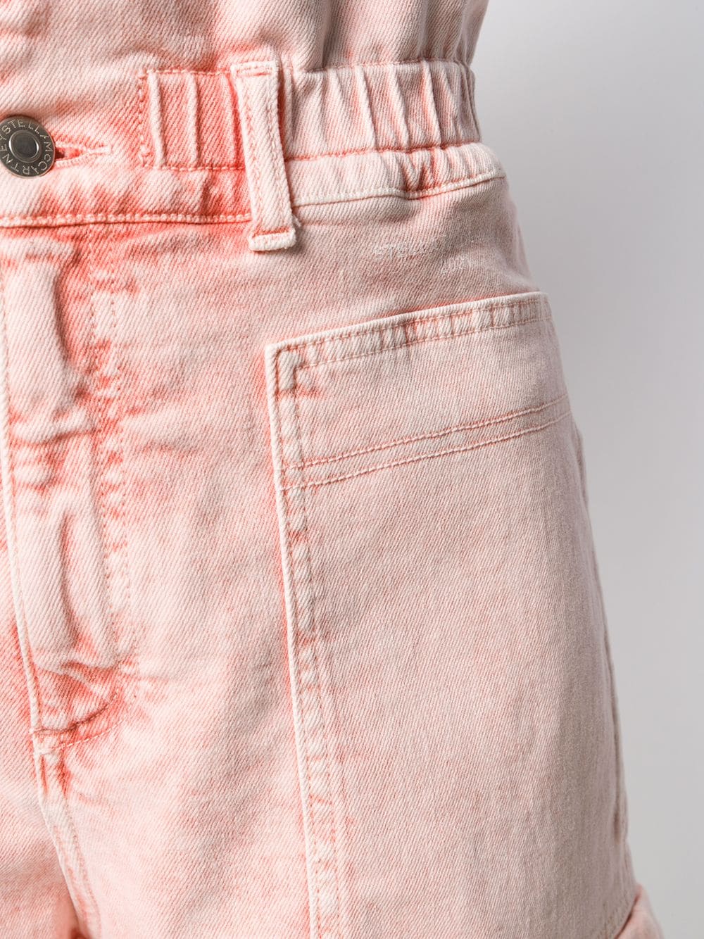 фото Stella mccartney джинсовые шорты с эффектом потертости