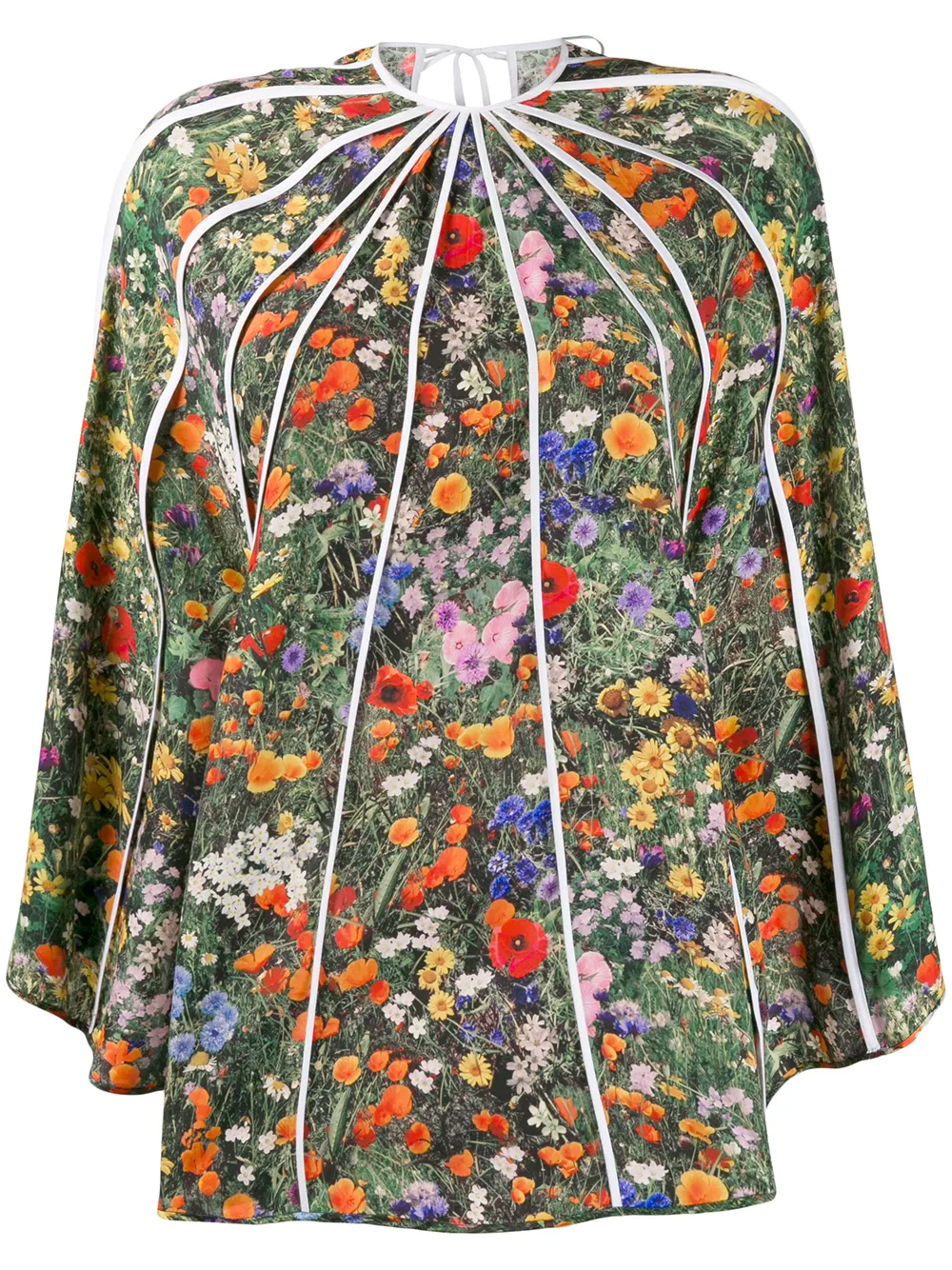 Stella McCartney Asymmetrisches Oberteil mit Print - Grün
