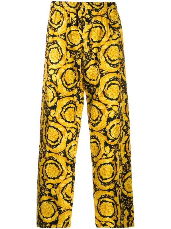 Versace Barocco Print Silk Pajama Trousers - Farfetch