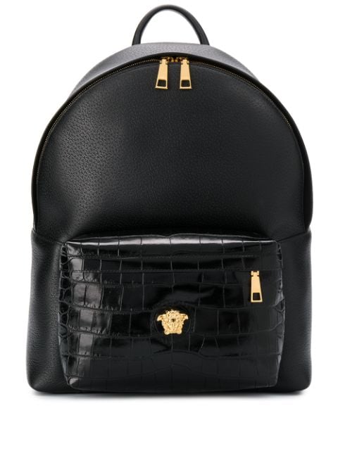 Versace dual-textured Backpack - Farfetch