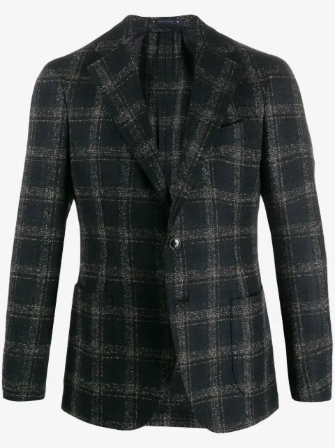 Al Duca D’Aosta 1902 check pattern blazer