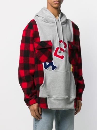 424 Reworked Flannel hoodie www.goldpeg.com