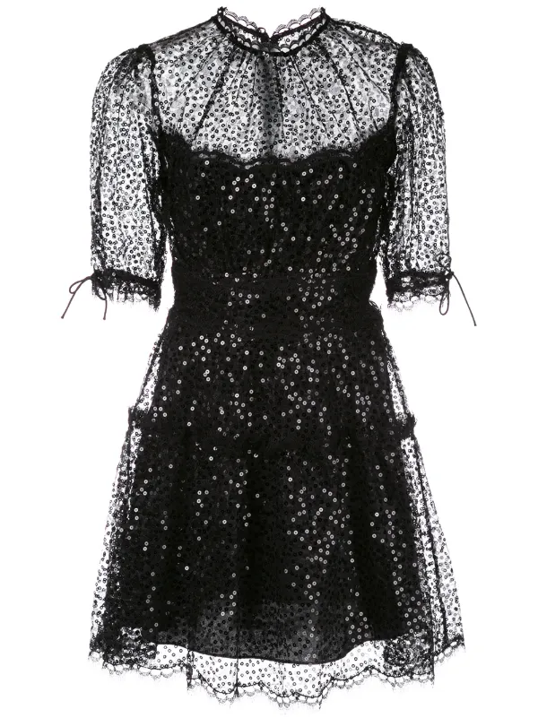 jonathan simkhai black lace dress