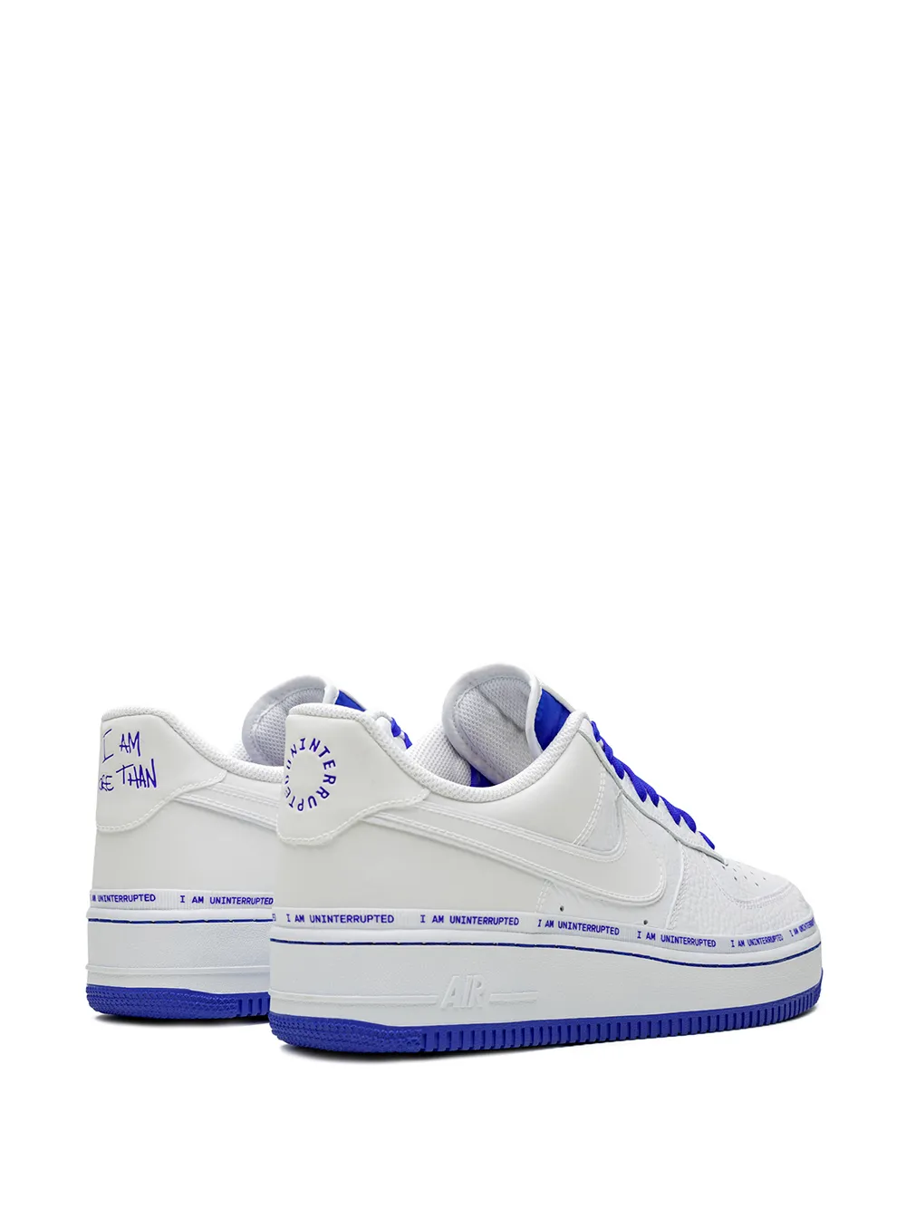 Shop Nike X Uninterrupted Air Force 1 '07 Qs "more Than An Athlete" Sneakers In 100