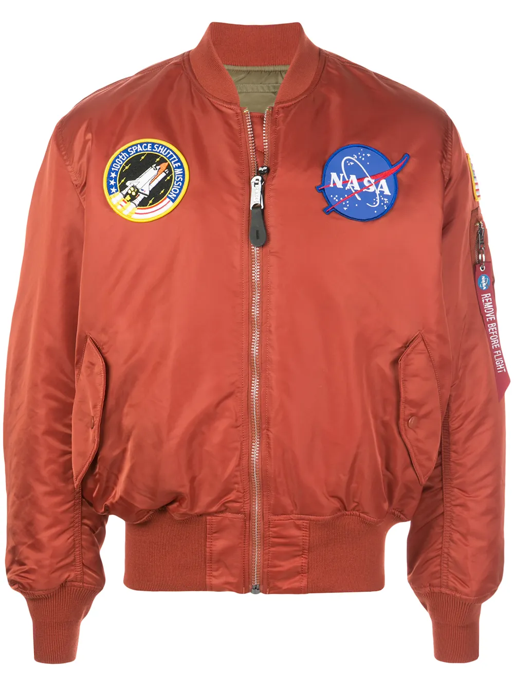 фото Alpha Industries двусторонняя куртка Nasa MA 1