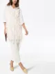 Image 2 of XU ZHI tassel check appliqué slip dress
