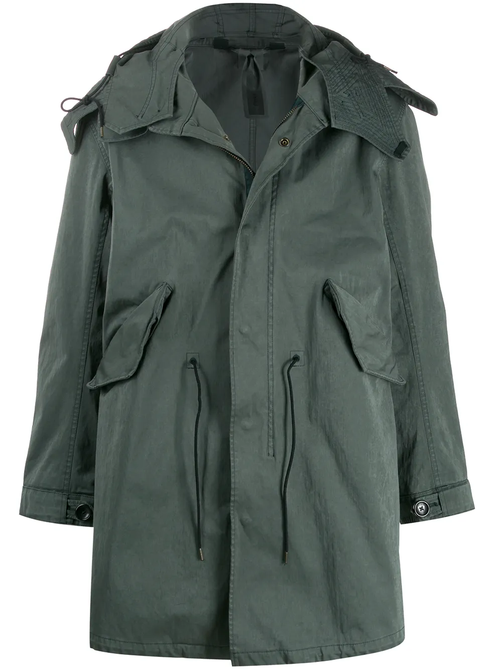 Ten C TEN C 13CTCUK04030002105 687 VERDE PETROLIO Natural (Vegetable)->Cotton