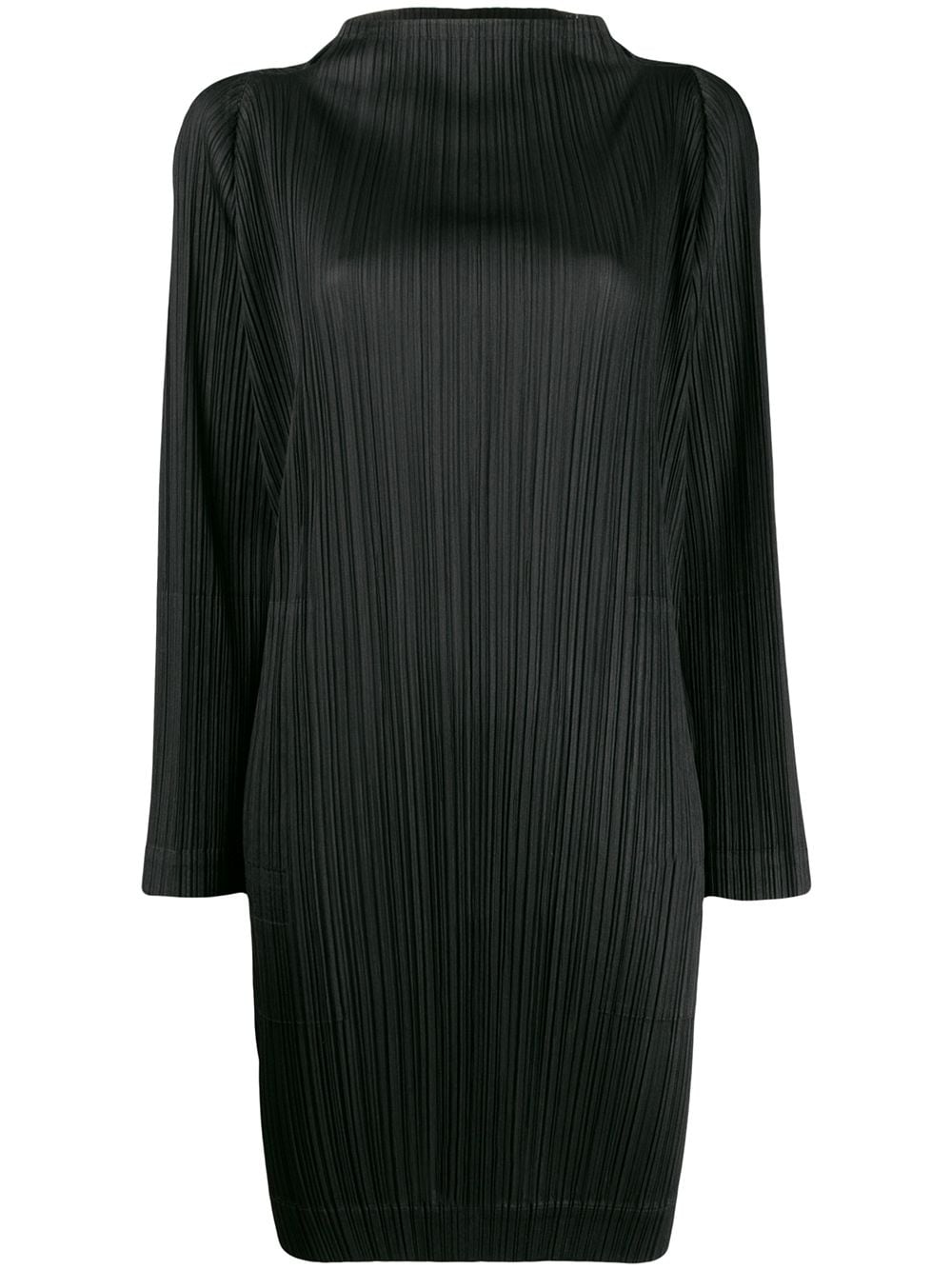 Issey Miyake Micro-pleated Dress In Black
