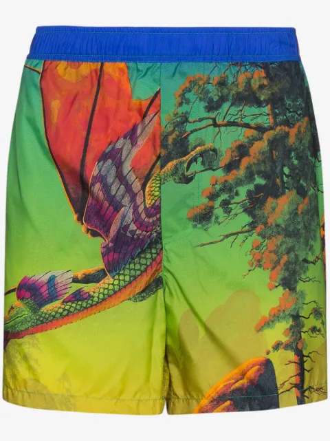 Valentino Garavani Dragon At Dawn print swim shorts