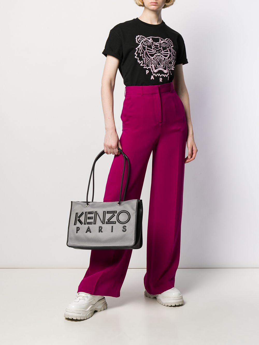 фото Kenzo сумка-тоут Kombo с логотипом