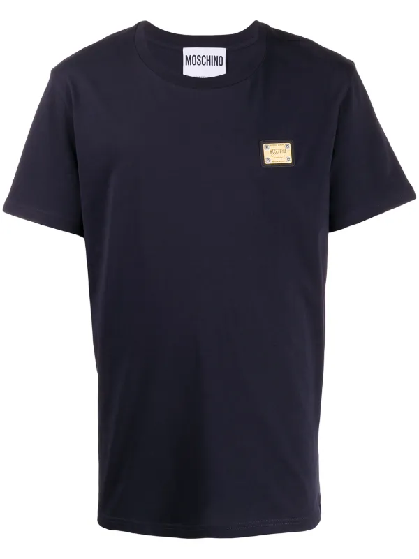 moschino plaque t shirt