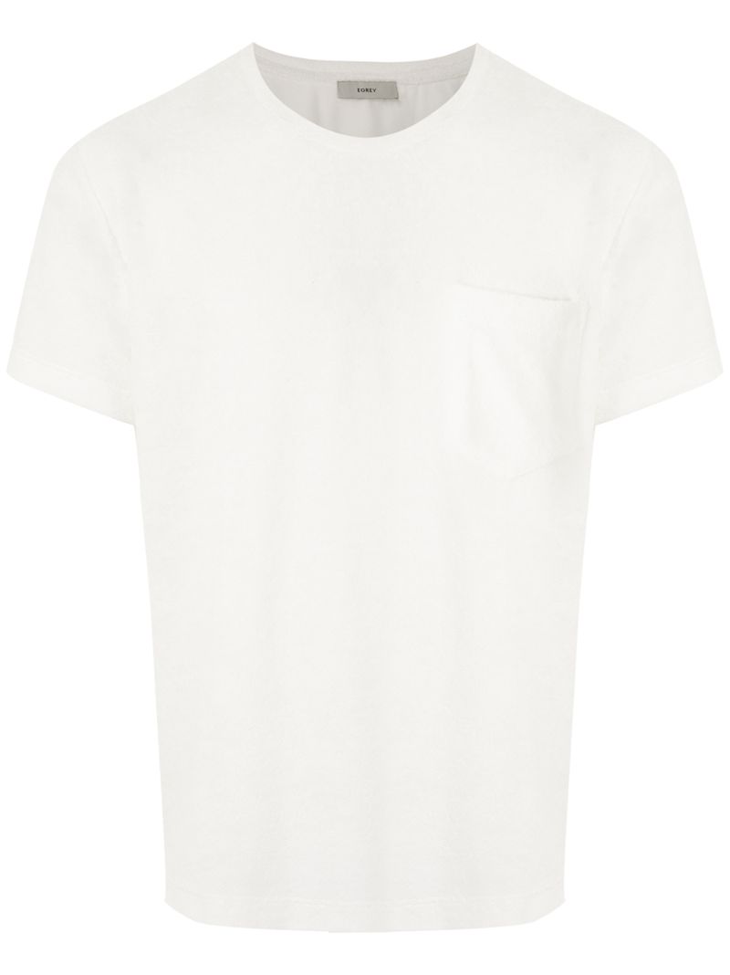 Egrey Camiseta Atoalhada In White