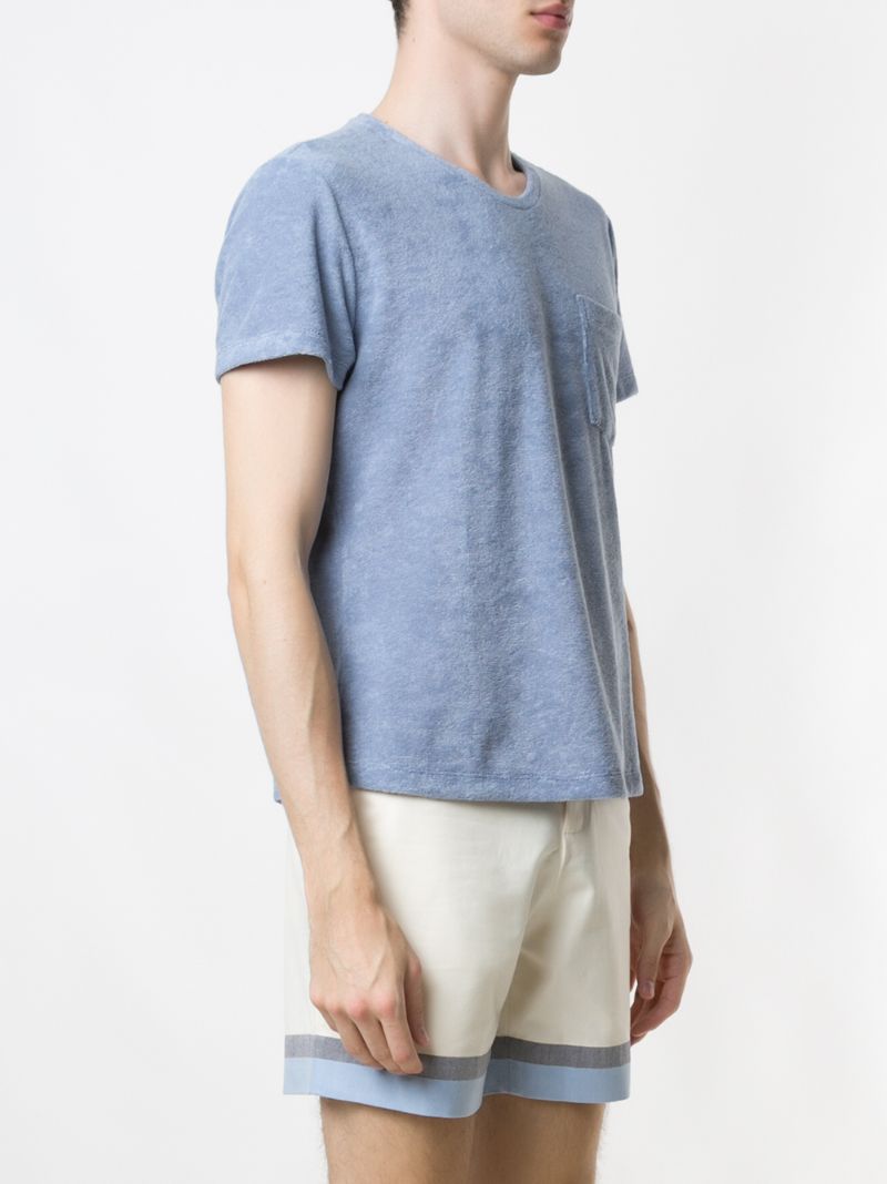 Shop Egrey Camiseta Atoalhada In Blue