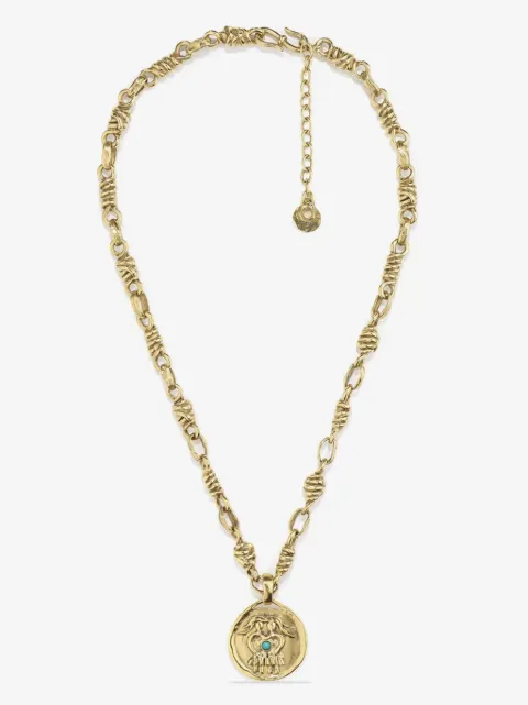 Goossens Talisman Gemini medal necklace
