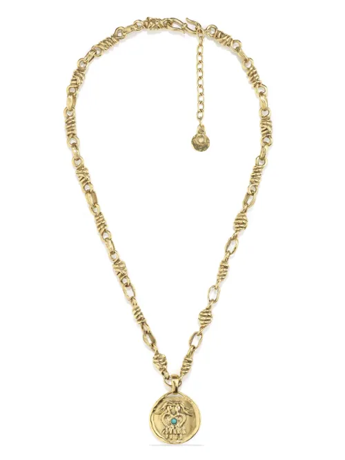 Collier à médaillon Talisman Gemini - Goossens - Modalova