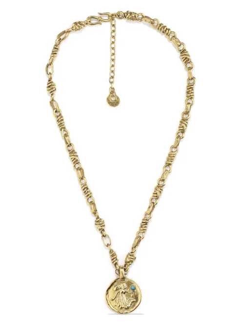 Collier à détail de médaille Talisman Virgo - Goossens - Modalova