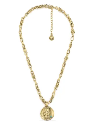 Goossens Talisman Aquarius Medal Necklace - Farfetch