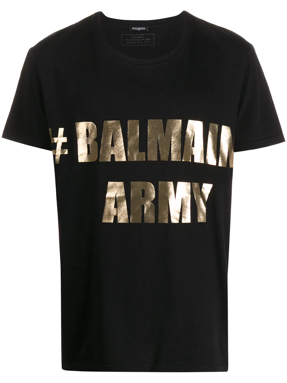 фото Balmain Pre-Owned футболка с надписью Balmain Army