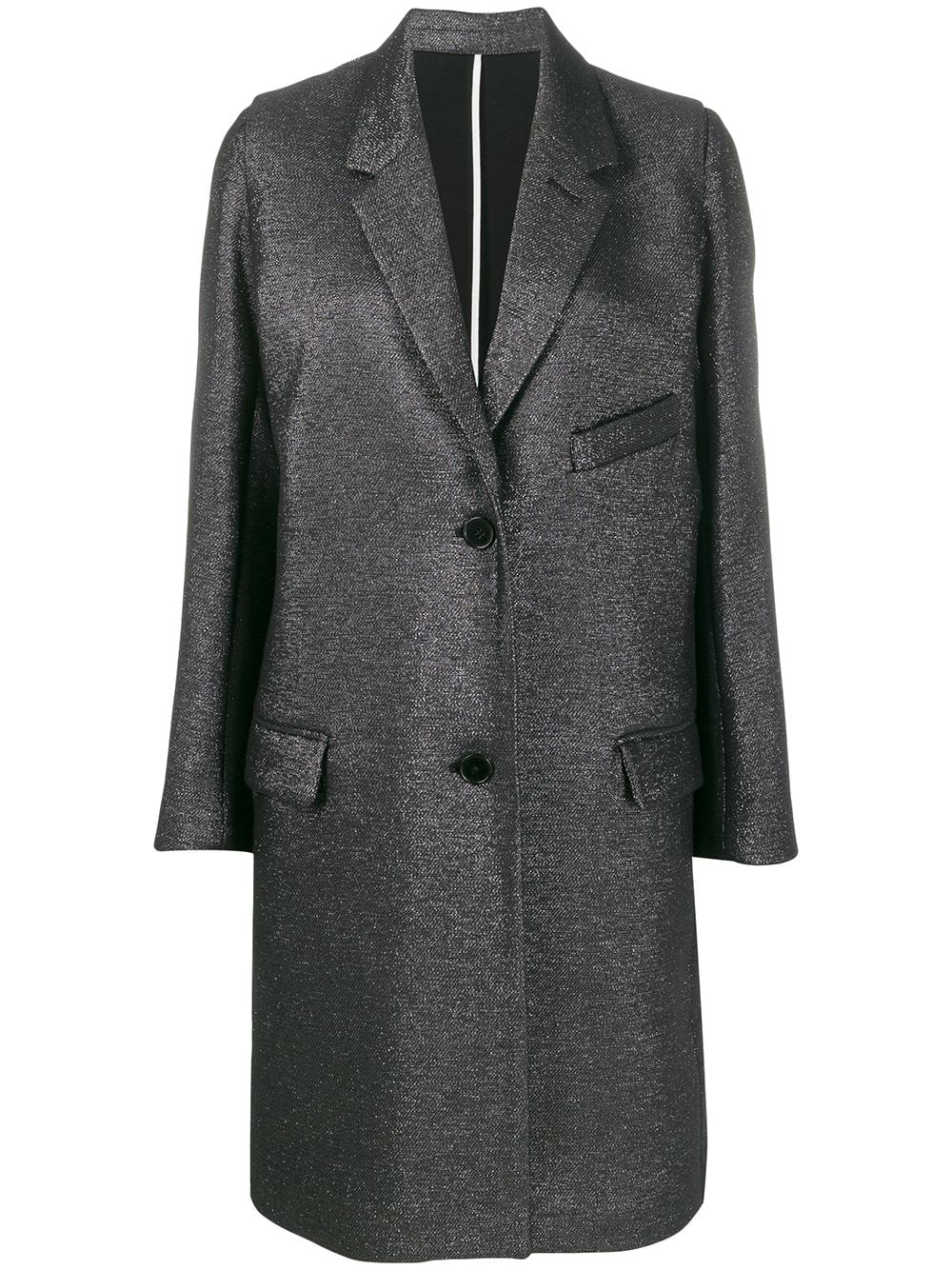 фото Zadig&voltaire однобортное пальто marla с люрексом