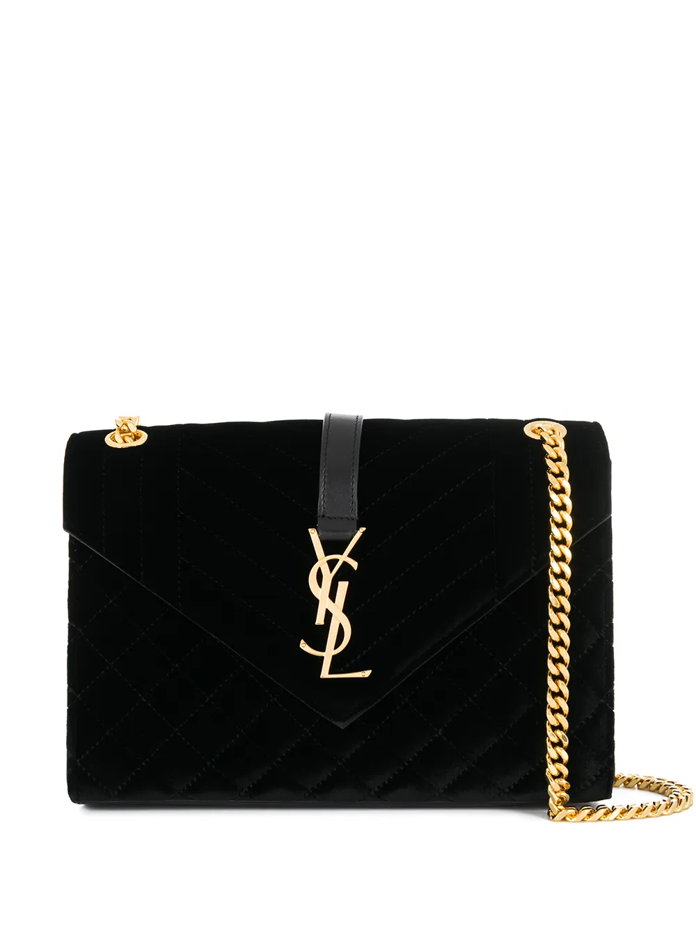 SAINT LAURENT MONOGRAM ENVELOPE SHOULDER BAG