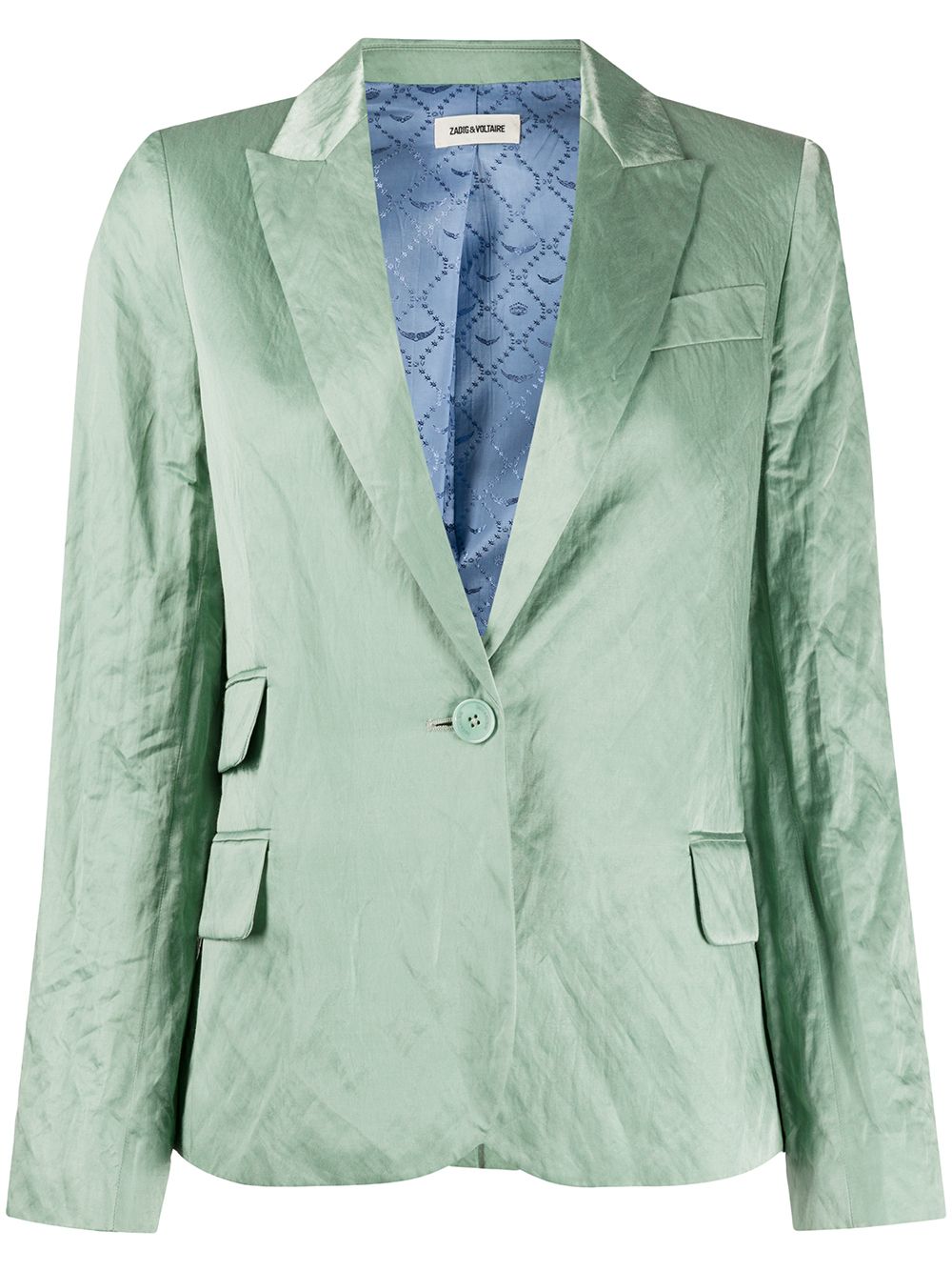 Shop Zadig & Voltaire Victor Blazer In Green