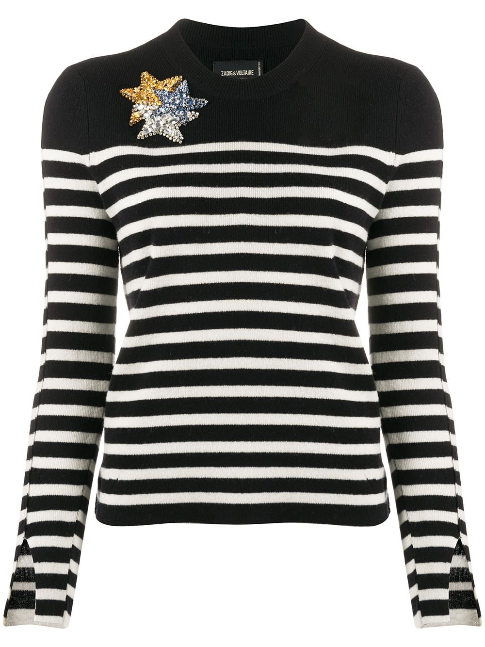 Zadig & Voltaire Delly Striped Jumper In White