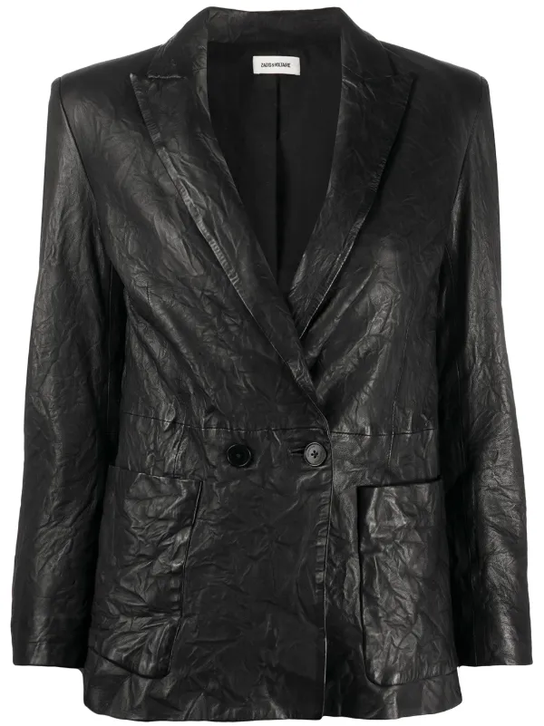 Zadig & outlet Voltaire leather women's jacket