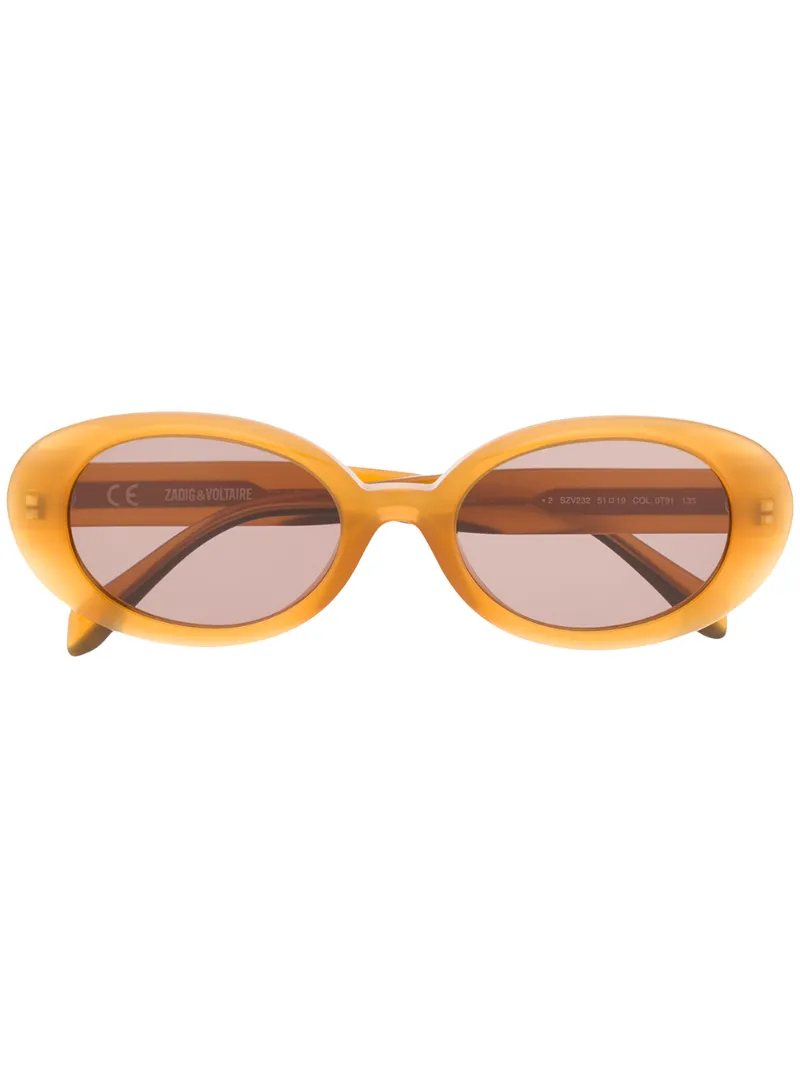 Zadig & Voltaire Black Acetate Sunglasses main image 1