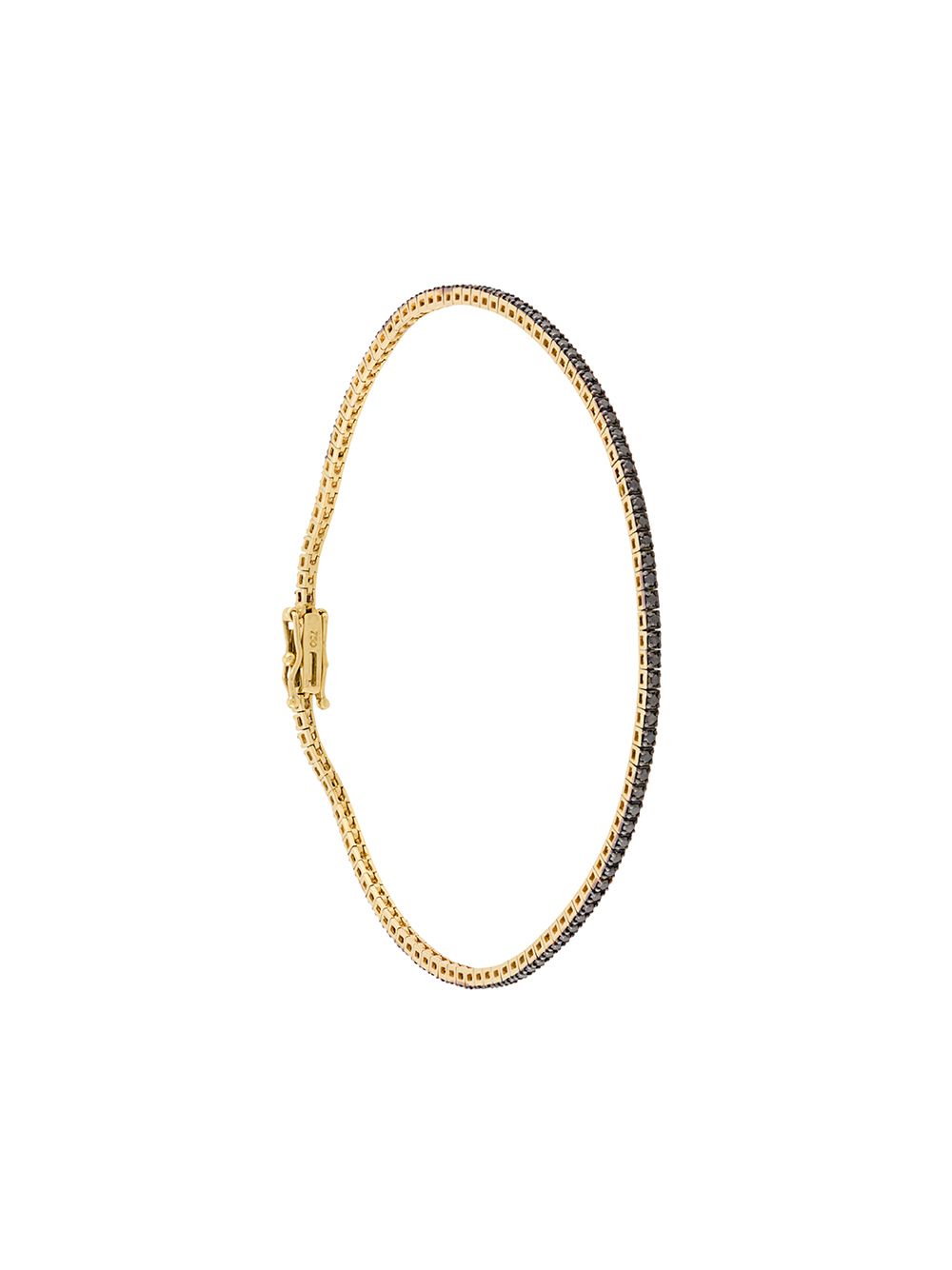 Botier Tennis Embellished Bracelet In Gold ,black