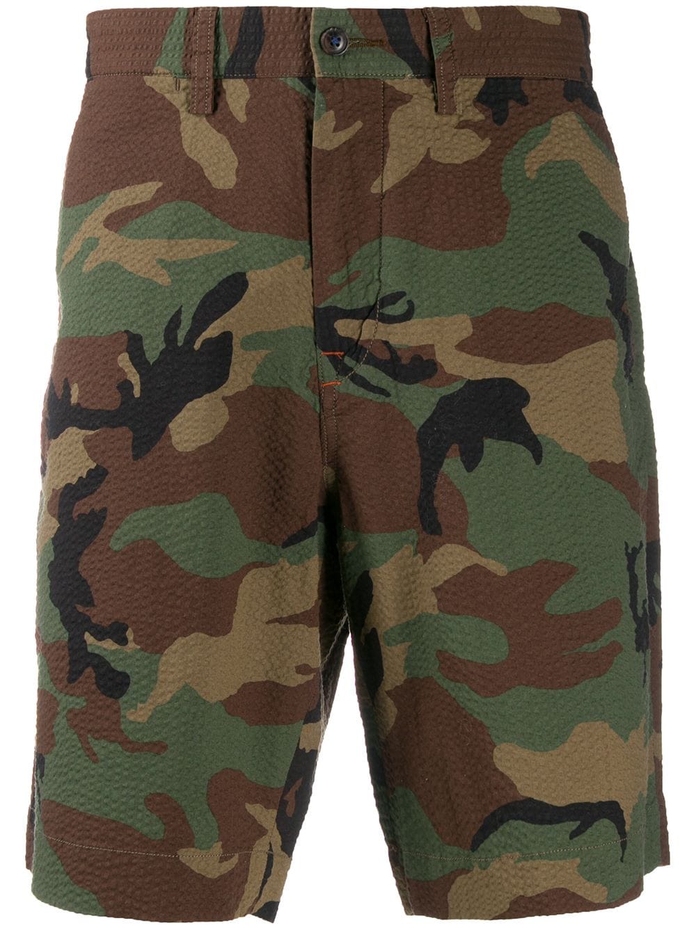 Polo Ralph Lauren Camouflage Seersucker Shorts In Green