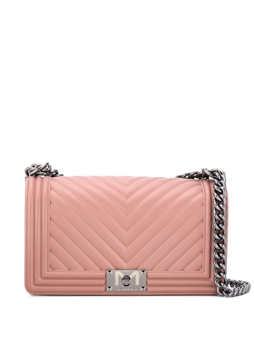 Marc Ellis Quilted Crossbody Bag In 粉色