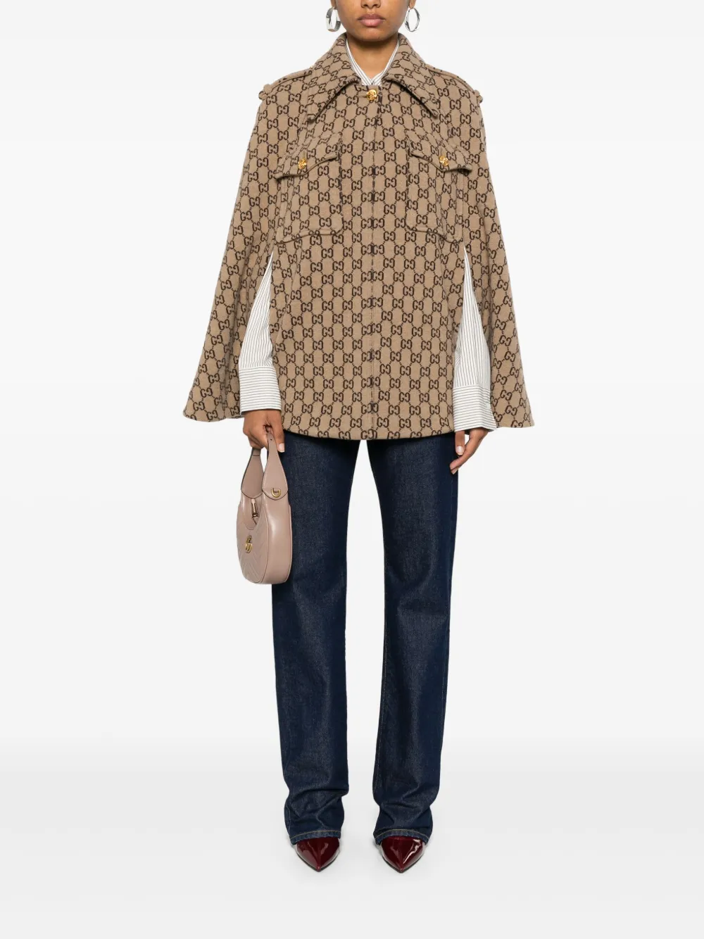 Gucci GG wool cape | Knitted Sweaters | Image 2