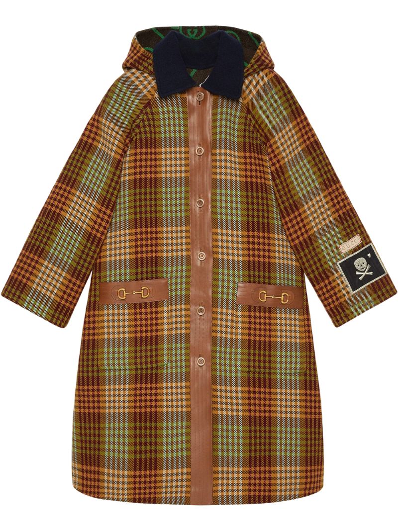 GUCCI CHECKED OVERSIZED COAT