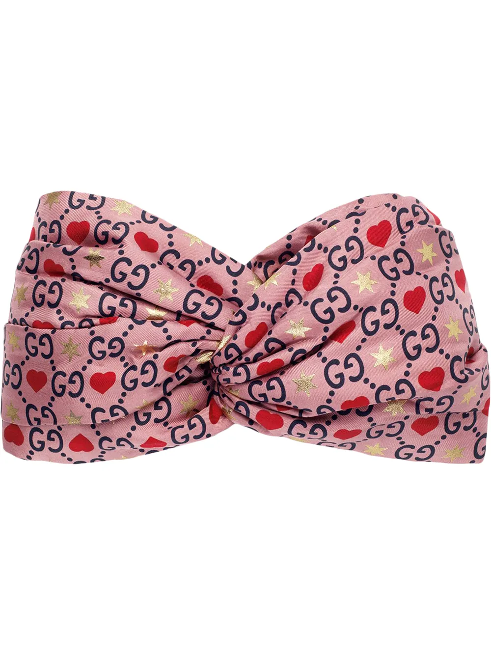 GUCCI HEARTS AND STARS PRINT HEADBAND