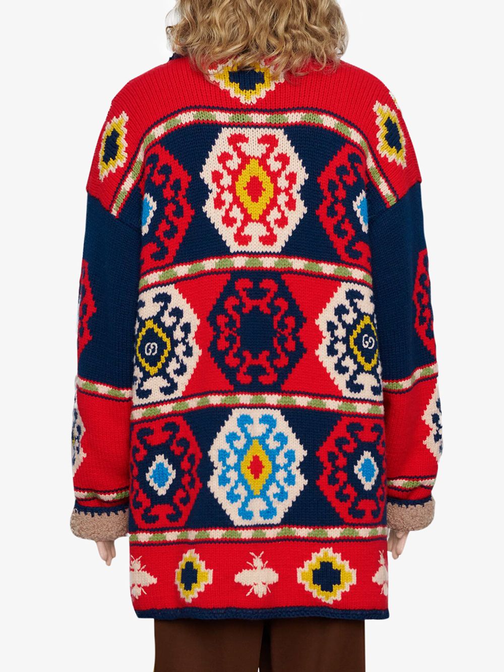 Gucci Geometric jacquard-knit Cardigan - Farfetch