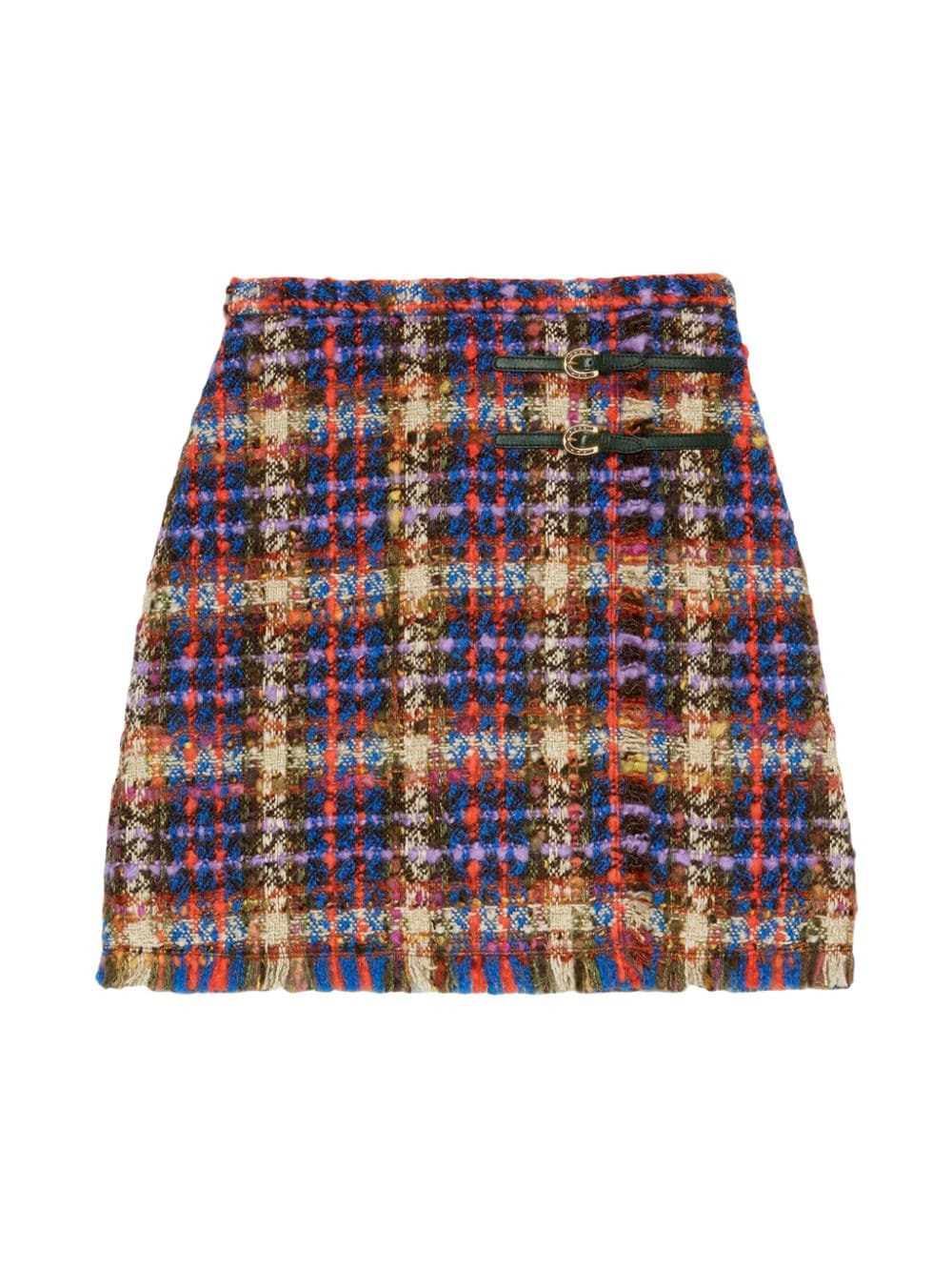 GUCCI CHECKED TWEED SKIRT,14645460