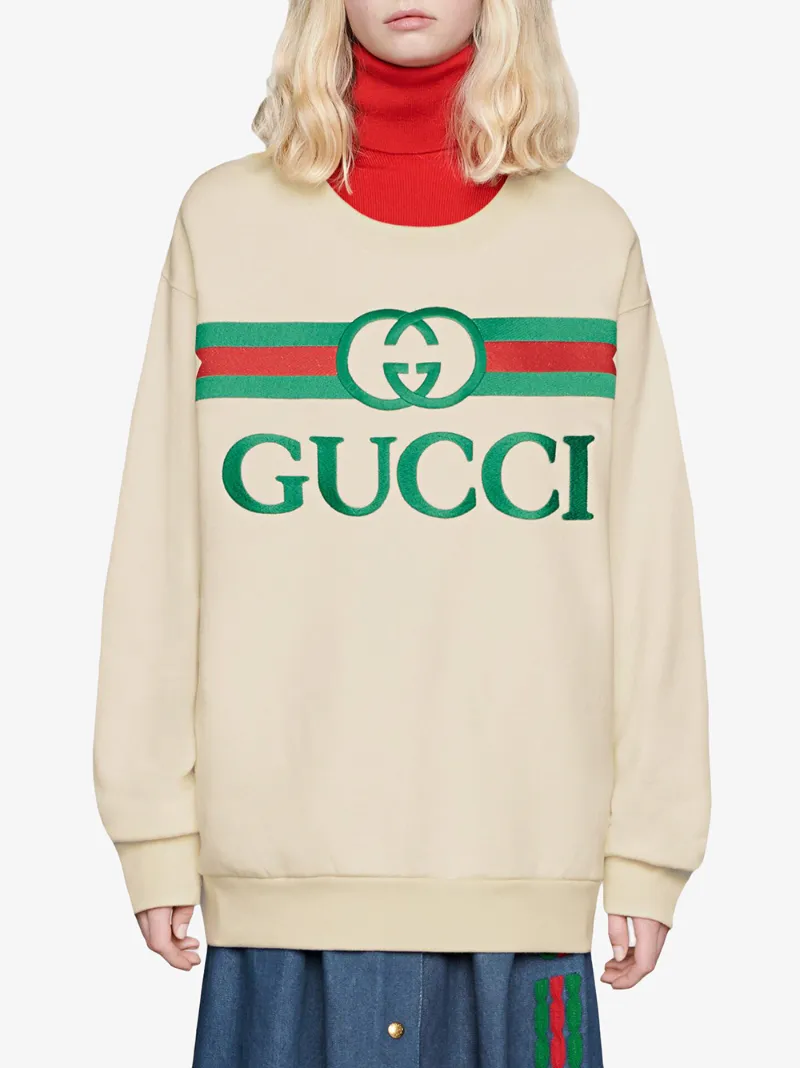 GUCCI logo printed sweatshirt
