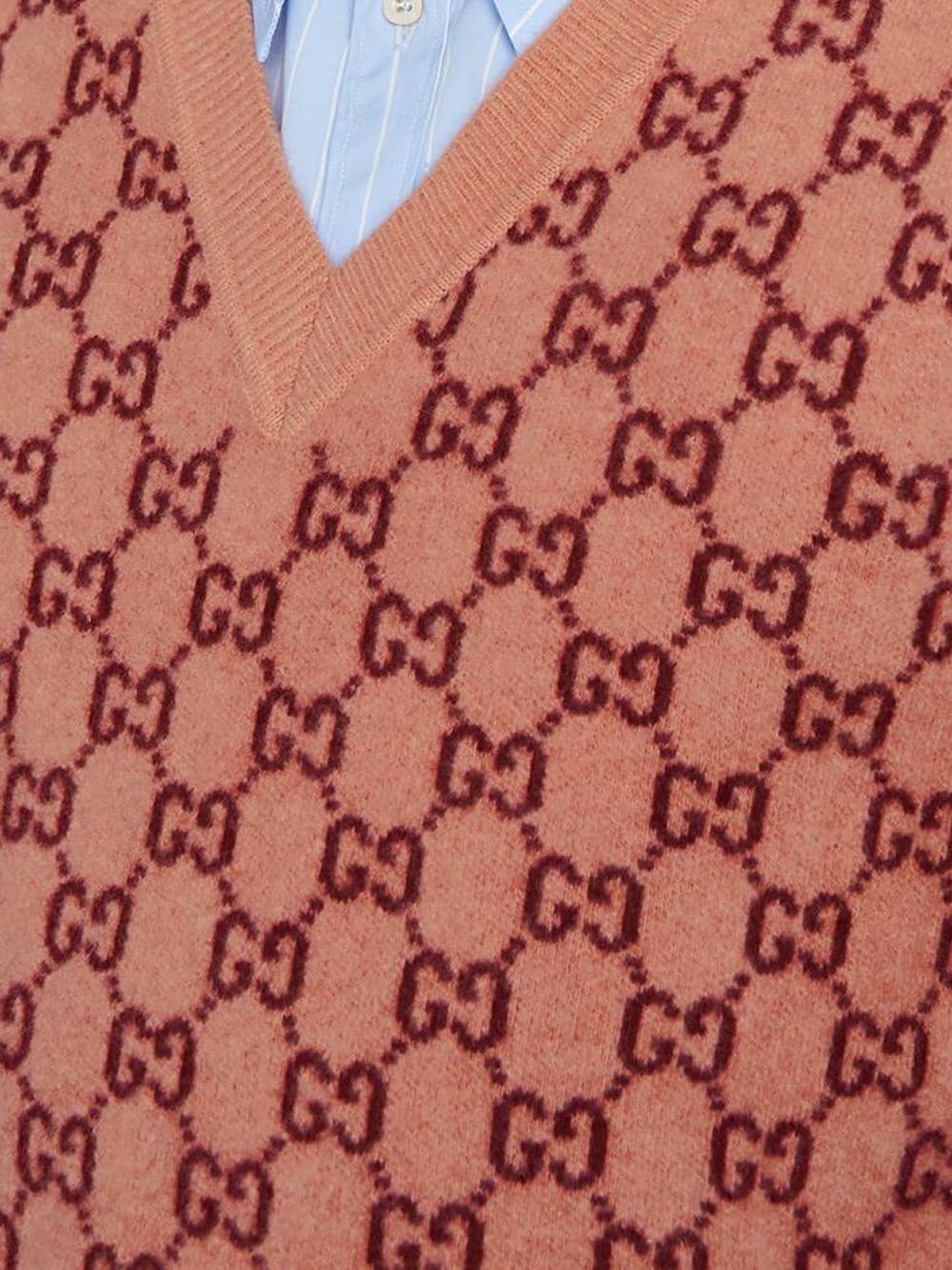 фото Gucci свитер maglione in lana с узором gg