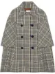 Image 1 of Gucci checkered double-breasted cape coat