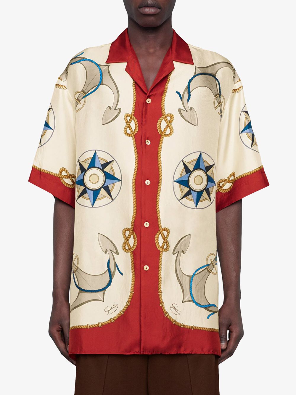 Gucci Palm tree-print Bowling Shirt - Farfetch