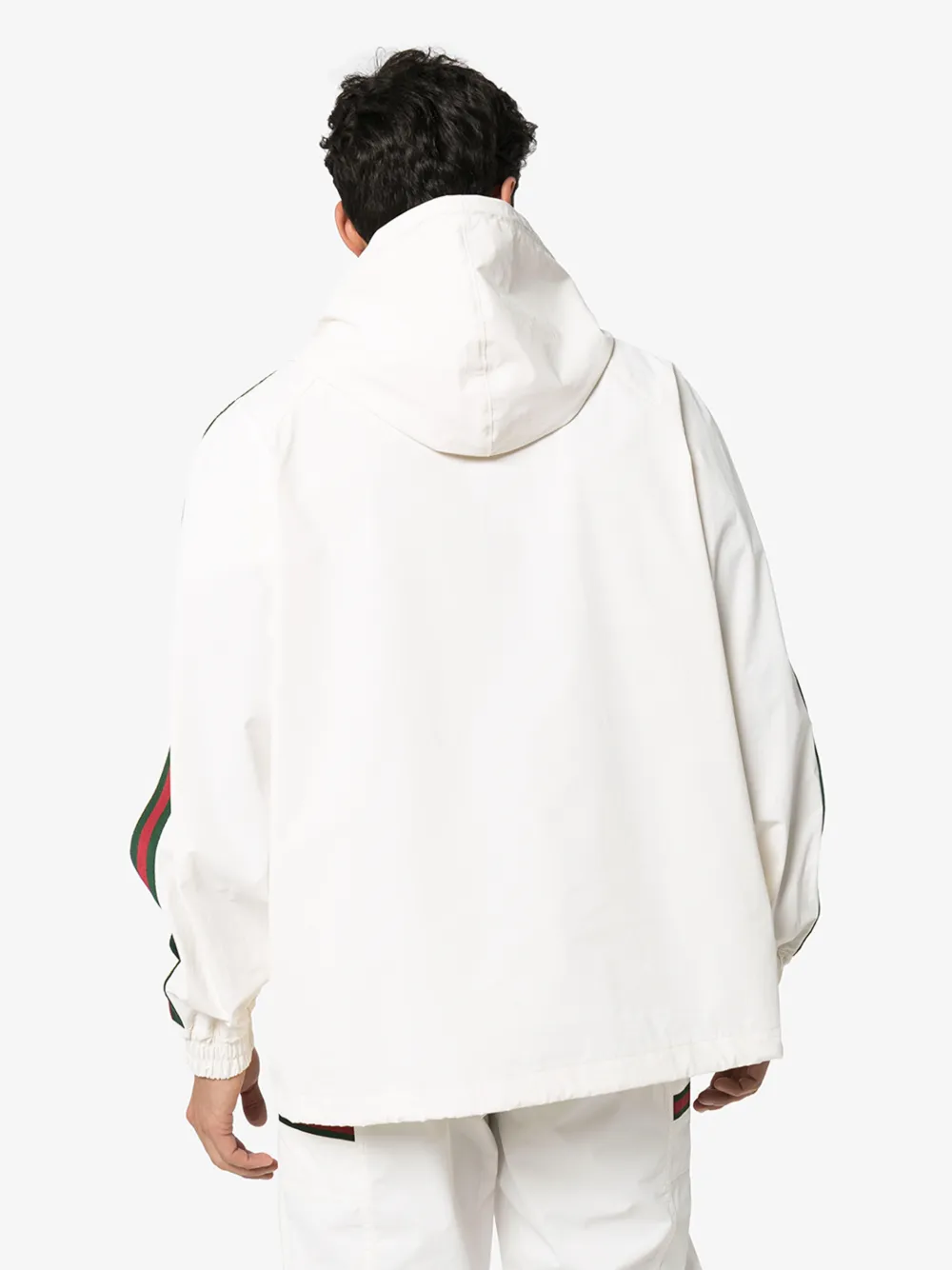 GUCCI WEB STRIPE HOODIE,594861XDAX314645598