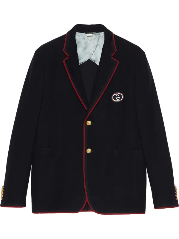 blue gucci coat