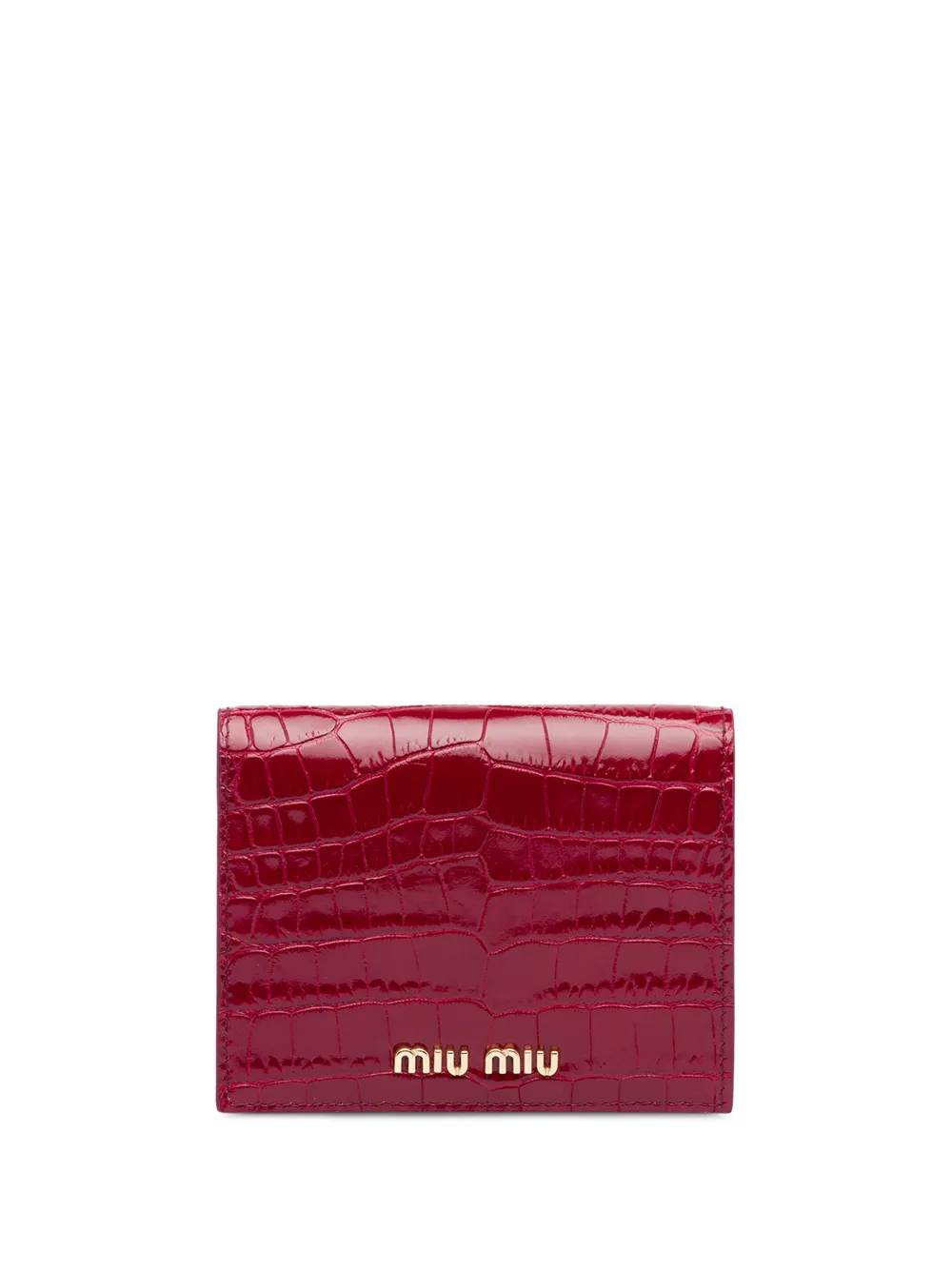 Miu Miu crocodile-effect Wallet - Farfetch