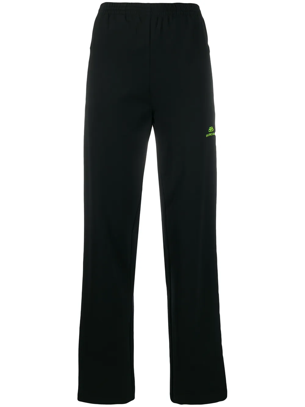 Balenciaga neon appliqués jogging trousers - Black