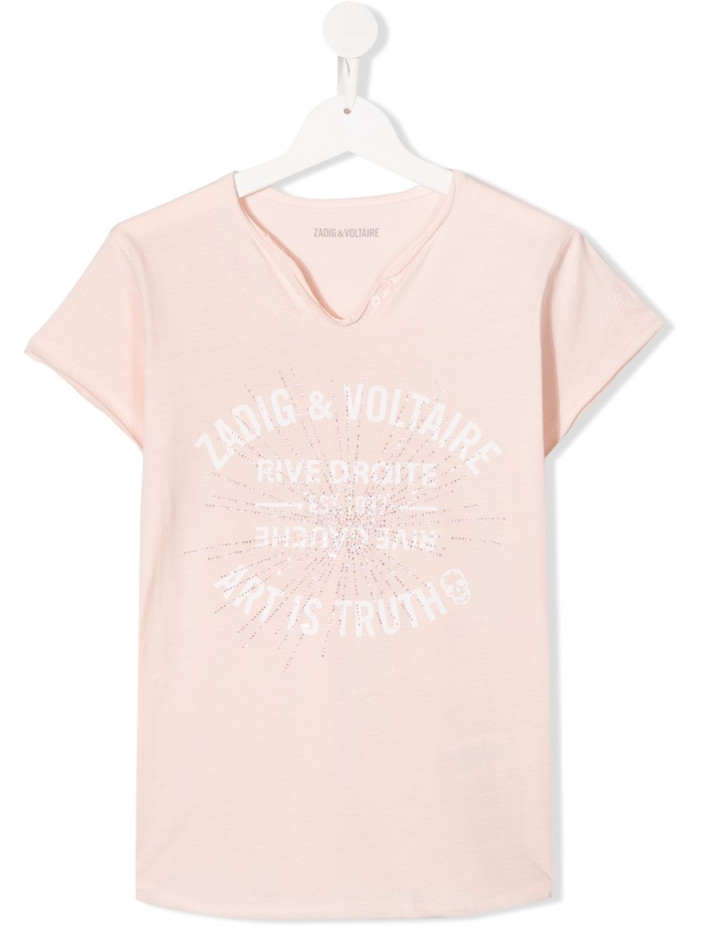 фото Zadig & voltaire kids teen embellished t-shirt