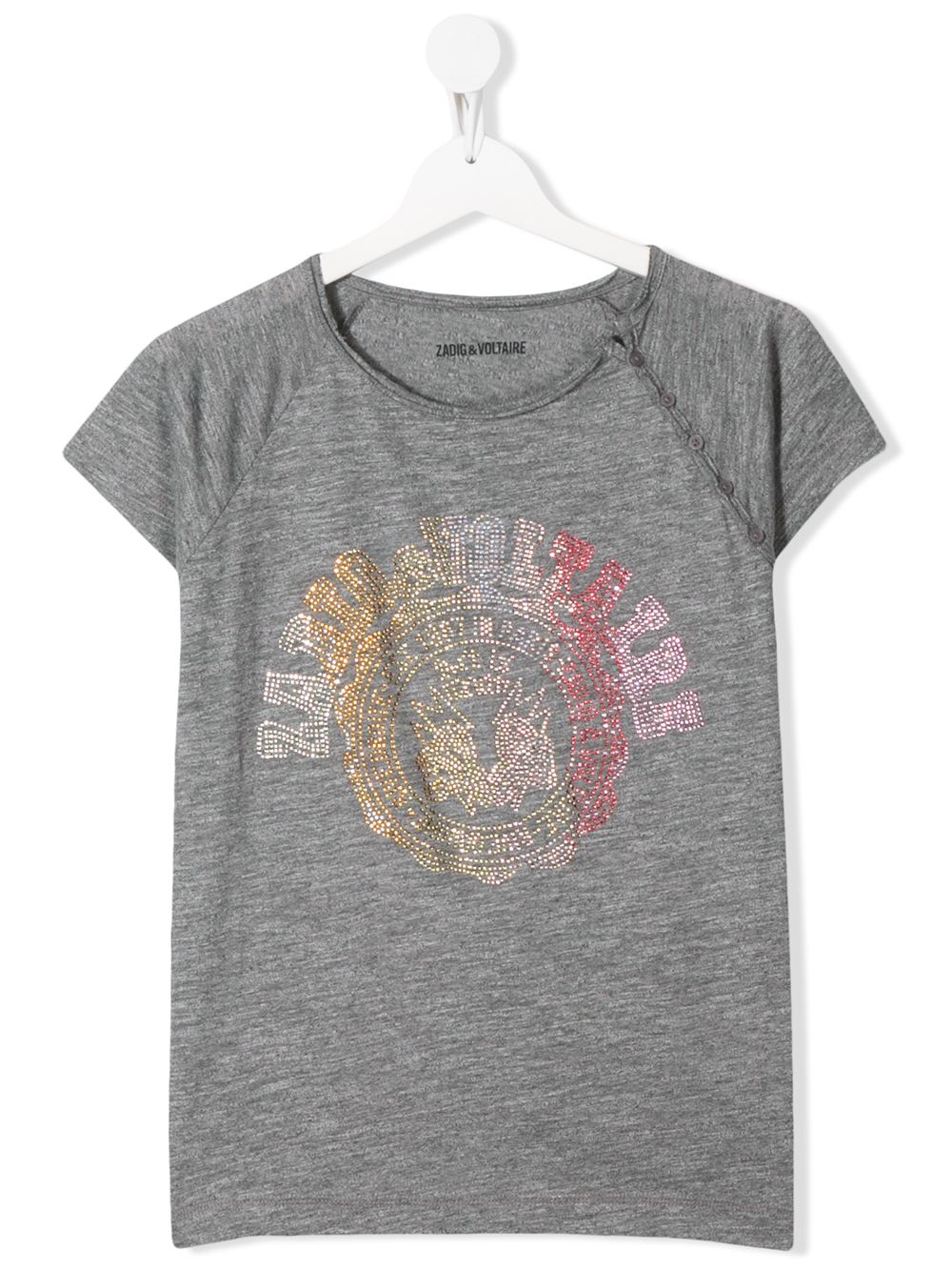 фото Zadig & voltaire kids teen deva crystal-embellished t-shirt