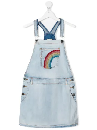 baby rainbow dungarees